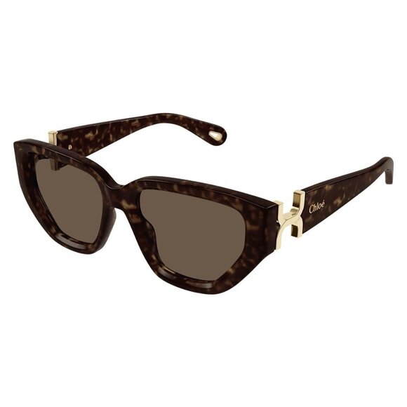 Chloe Accessories - New Authentic  CHLOE Havana Cat Eye CH0235S 002 Sunglasses Women